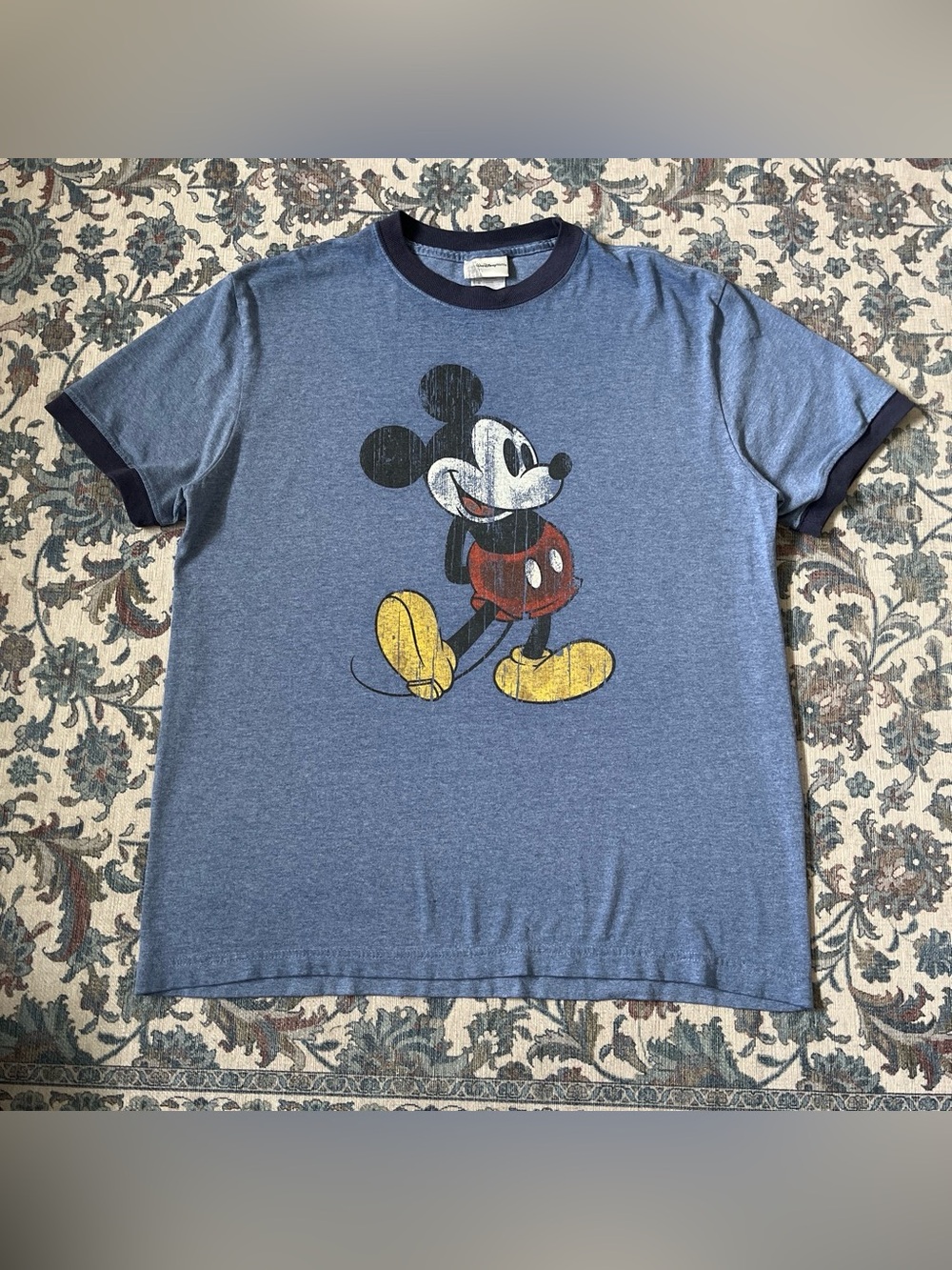 2000s Disney blue Mickey Mouse ringer t-shirt